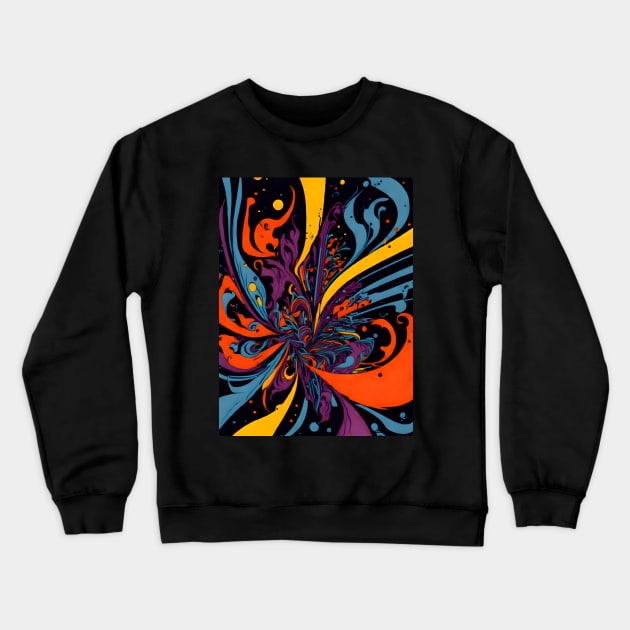 Abstract Colorful Explosion Crewneck Sweatshirt by CandyApparel
